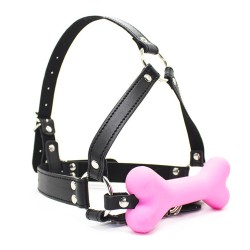 dog bone gag harness