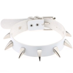 rivet spike neck strap