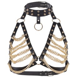 womens punk harness bra goth belt